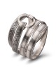 Blackened 925 Sterling Silver Priestly Blessing Wrap Ring (Numbers 6:2