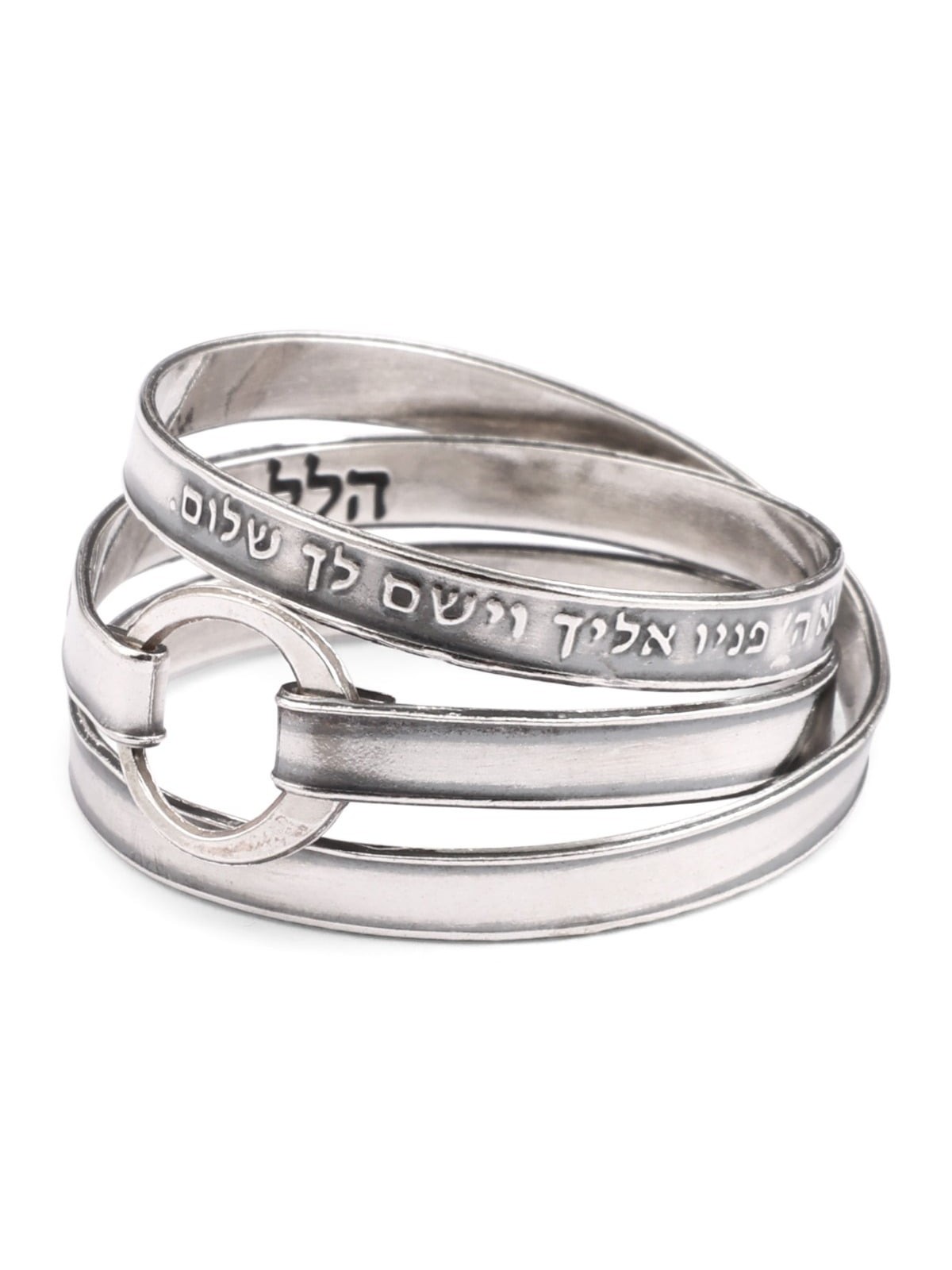 Blackened 925 Sterling Silver Priestly Blessing Wrap Ring (Numbers 6:2
