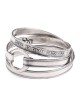 Bague en argent sterling 925 noirci avec bénédiction sacerdotale (Nombres 6 : 2)