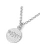 Healing: Solid Sculpted Sterling Silver Kabbalah Pendant Necklace