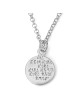 Healing: Solid Sculpted Sterling Silver Kabbalah Pendant Necklace