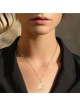 Pendentif étoile de David unisexe triple couche en or 14 carats