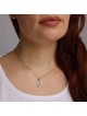 14K Gold Hamsa Pendant Necklace With Diamond-Accented Evil Eye Design