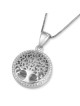 14K Gold Tree of Life Pendant Necklace with Sparkling Diamonds