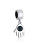 Marina Jewelry Sterling Silver Hamsa Pendant Charm with Lapis Lazuli S