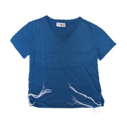 Adult Denim Blue T Shirt with Tzitzit | Tzitzit T-Shirt