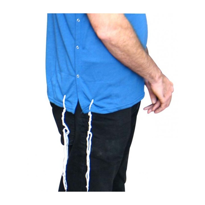 Adult Denim Blue T Shirt with Tzitzit | Tzitzit T-Shirt