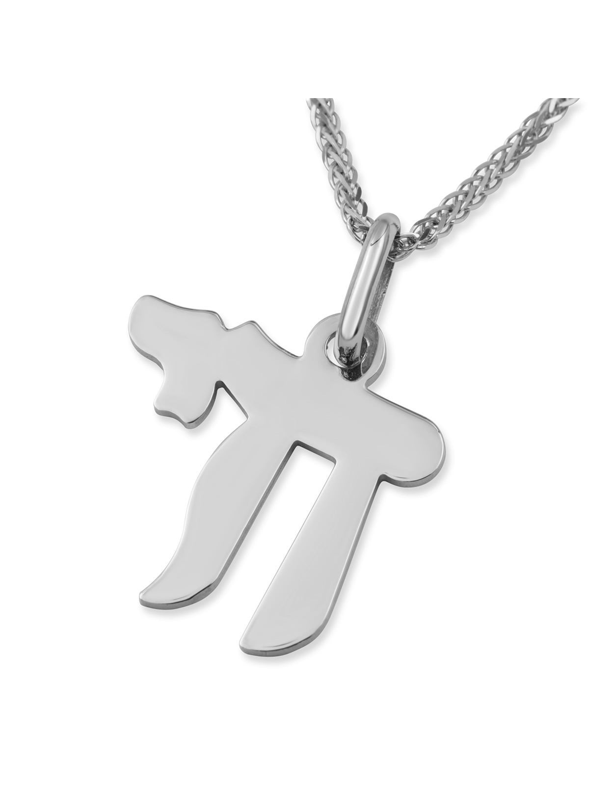 Collier pendentif Chai en or 14 carats (choix de couleurs)