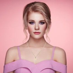 14K Gold Chai Pendant Necklace (Choice of Colors)