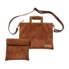 Chestnute Brown Faux Leather Tallit and Tef... | Talit & Tefillin Bags