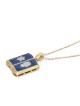 14K Gold and Diamonds Ten Commandments Pendant with Hamsa and Star of
