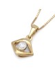 Chic Evil Eye 14K Gold Pendant Necklace With Diamond