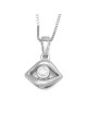 Chic Evil Eye 14K Gold Pendant Necklace With Diamond