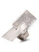 Blackened 925 Sterling Silver Rectangle Ring - Eshet Chayil (Proverbs