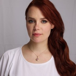 Luxurious 14K Yellow Gold Pomegranate Pendant Necklace With Ruby Stone