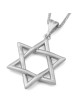 14K Gold Interlocking Star of David Pendant Necklace
