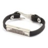 Silver and Leather Bracelet - Priestly Blessing (Numbers 6:24-26)
