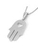 Hamsa With Heart 14K Gold Pendant Necklace