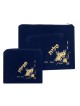 Dark Blue Velvet Tallit Tefillin Bags Flowe... | Talit & Tefillin Bags