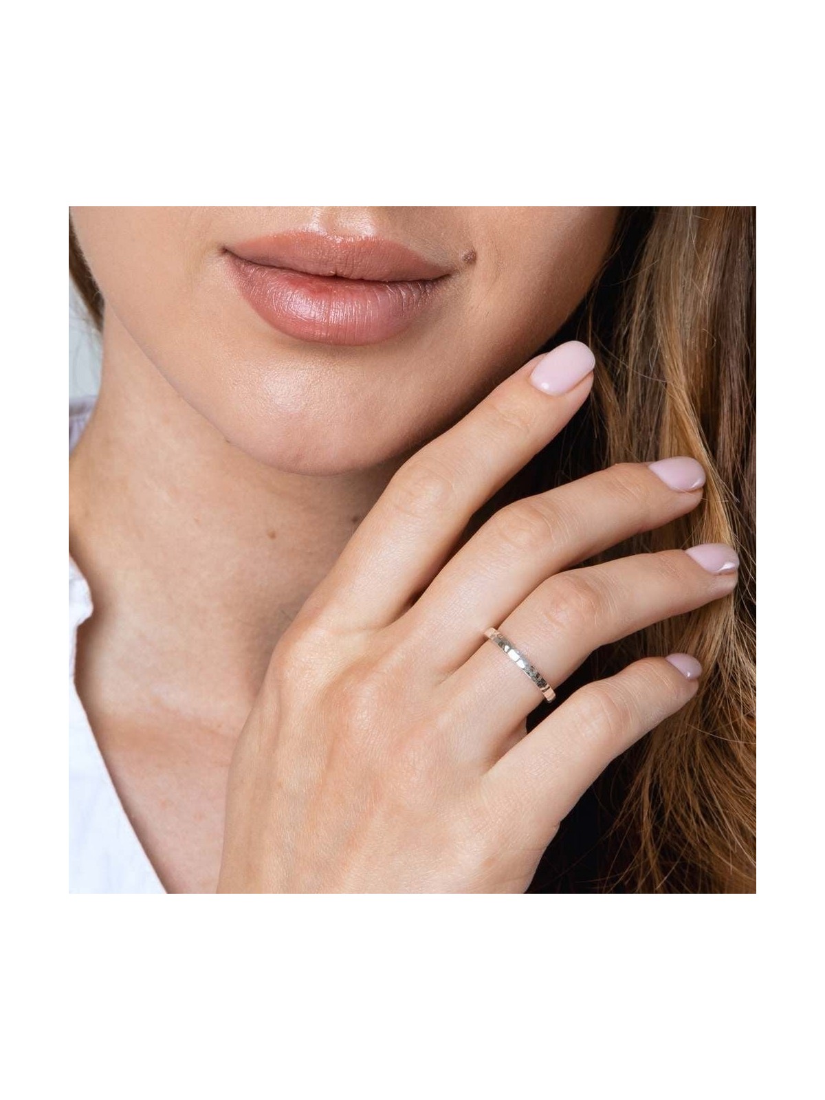 Marina Jewelry Hammered This Too Shall Pass Sterling Silver Ring