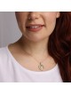14K Yellow Gold Diamond-Studded Round Tree of Life Pendant