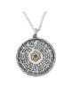 72 Noms Saints : Pendentif Disque d'Argent Kabbale Étoile de David