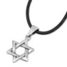 925 Sterling Silver Classic Interlocking Star of David Necklace - Medi