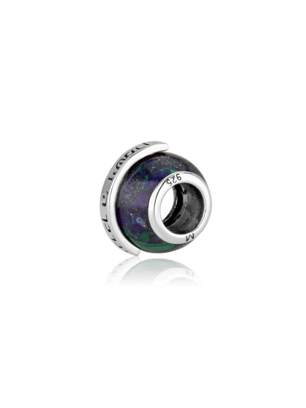 Marina Jewelry Breloque bénédiction sacerdotale en pierre d'Eilat et argent sterling