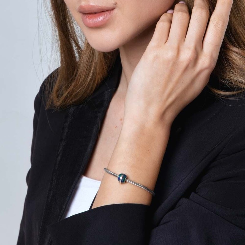 Marina Jewelry Breloque bénédiction sacerdotale en pierre d'Eilat et argent sterling