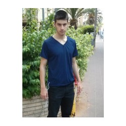 Adult Dark Blue T Shirt with Tzitzit | Tzitzit T-Shirt