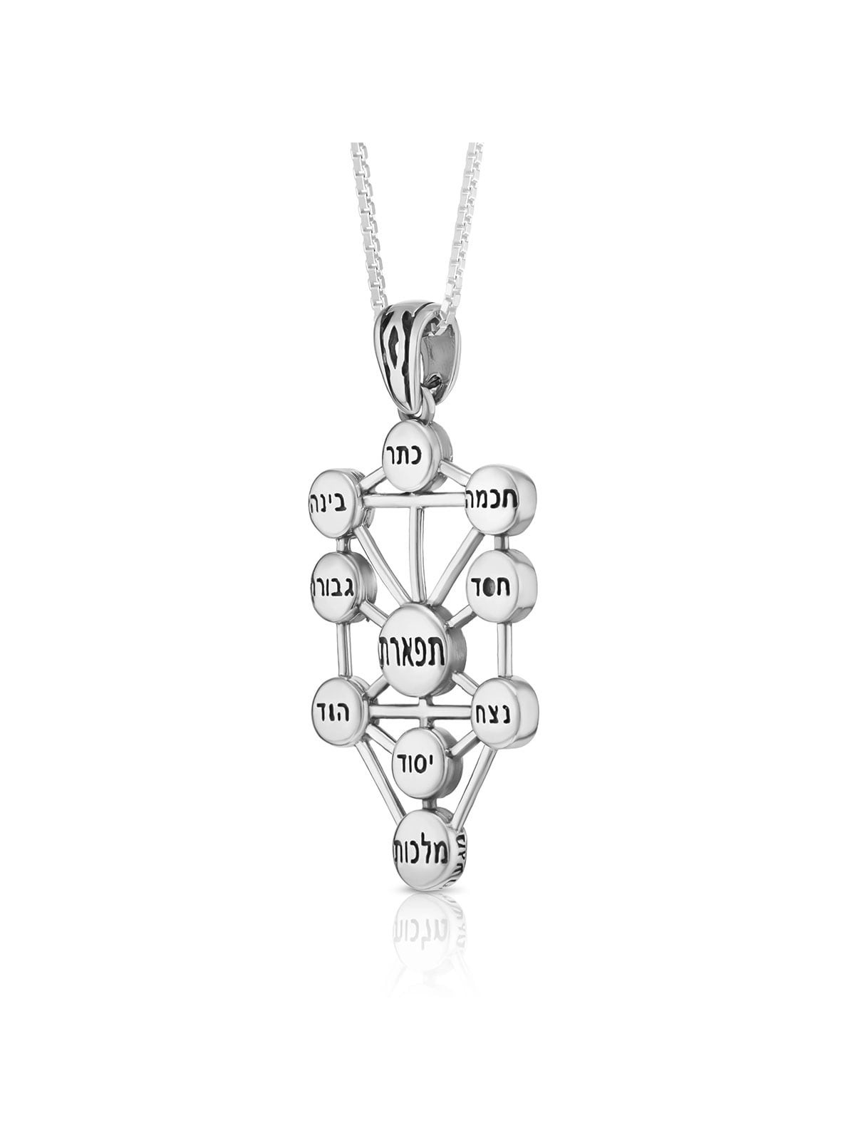 Emanations: Silver Tree of Life Kabbalah Necklace