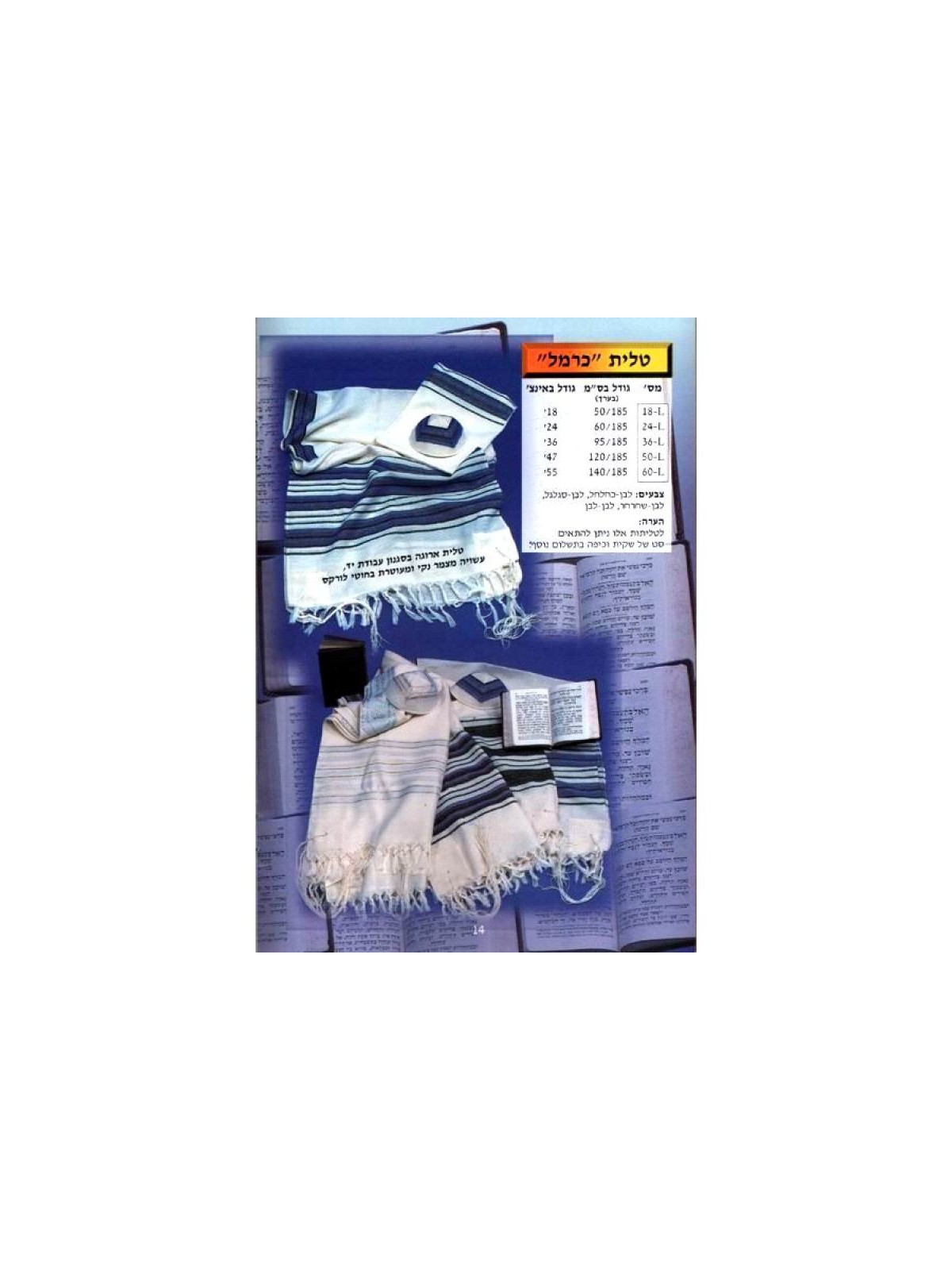 Talitnia Carmel Tallit Prayer Shawl | Modern Tallits