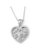 Pendentif arbre de vie en forme de cœur en or 14 carats avec diamants - Couleur Optio