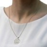 Shema Yisrael: Sterling Silver Flat Circular Necklace (Deuteronomy 6:4