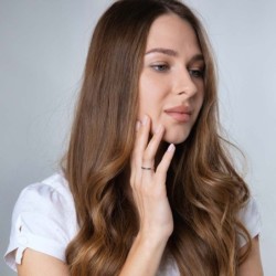 Marina Jewelry This Too Shall Pass Engraved Sterling Silver Ring (Hebr