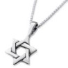 Sterling Silver Interlocked Star of David Necklace