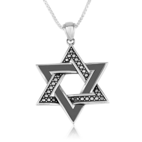 Marina Jewelry Pendentif Étoile de David en Argent Sterling 925 à la Mode N
