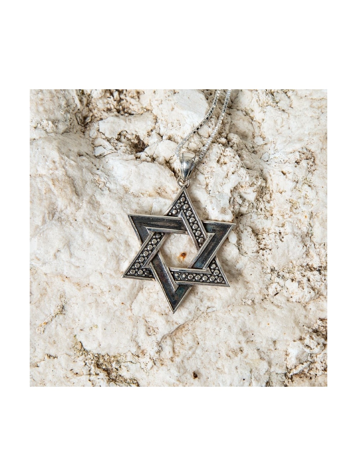 Marina Jewelry Fashionable 925 Sterling Silver Star of David Pendant N