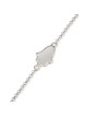 925 Sterling Silver Hamsa Bracelet - Rhodium Plated
