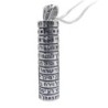 Traveler's Psalm: Sterling Silver Mezuzah Necklace