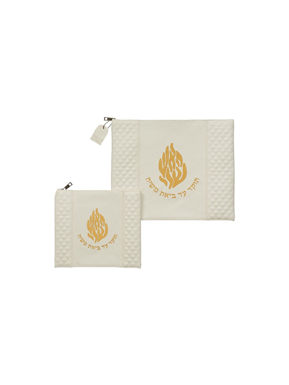 Faux Suede Tallit and Tefillin Bag Set Gold... | Talit & Tefillin Bags