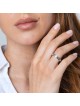 Hebrew / English 'Guard You' Sterling Silver Ring By Marina Jewelry (P