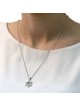 Collier étoile de David à motif linéaire