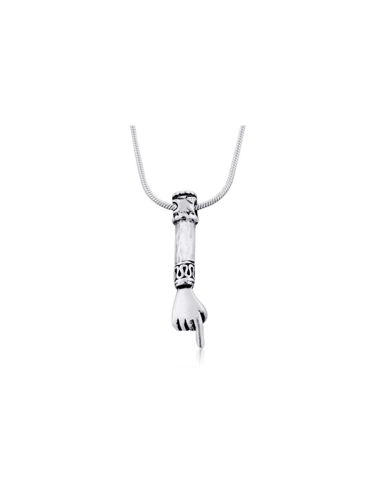 Sterling Silver 'Yad' Necklace