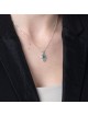 Collier Hamsa en argent sterling et pierre d'Eilat avec motif en filigrane