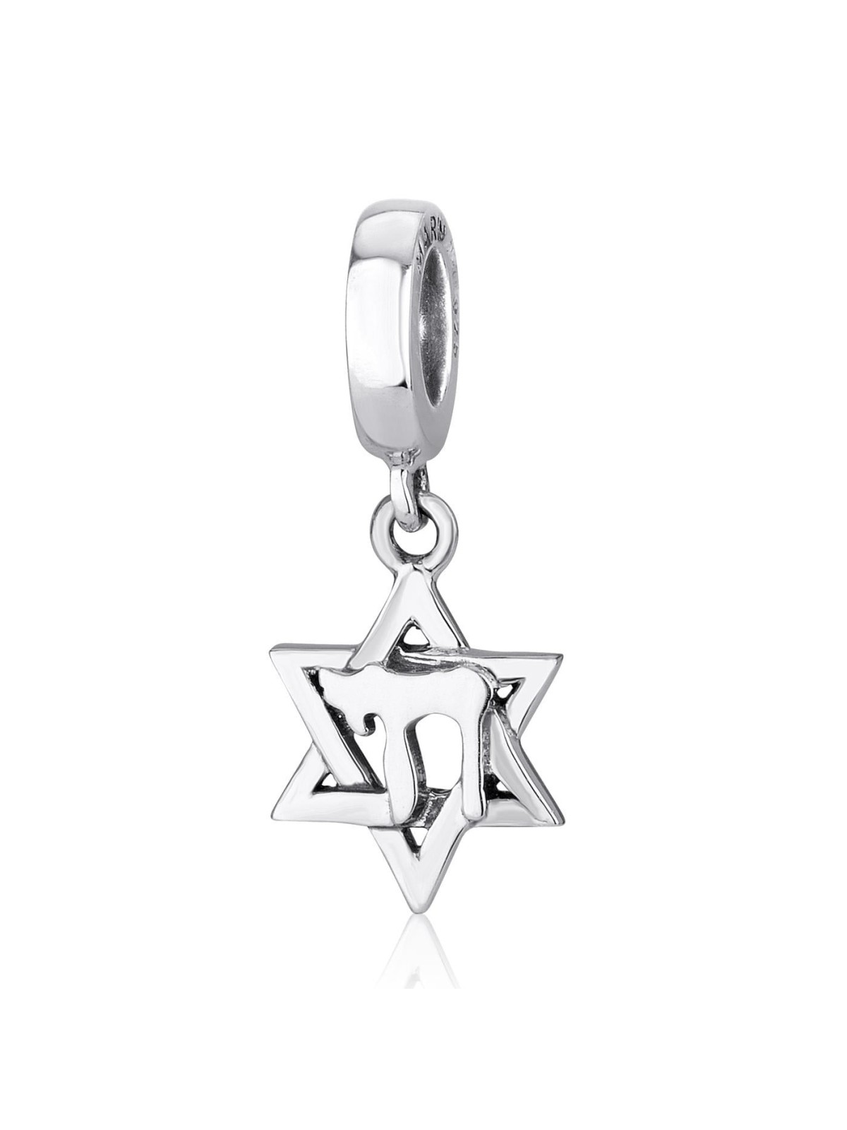 Marina Jewelry Breloque pendentif étoile de David et Chai