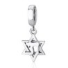 Marina Jewelry Star of David and Chai Pendant Charm