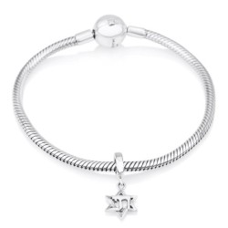 Marina Jewelry Star of David and Chai Pendant Charm