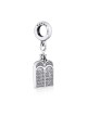 Marina Jewelry Silver Ten Commandments Pendant Charm for Bracelets