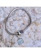 Marina Jewelry Silver Ten Commandments Pendant Charm for Bracelets